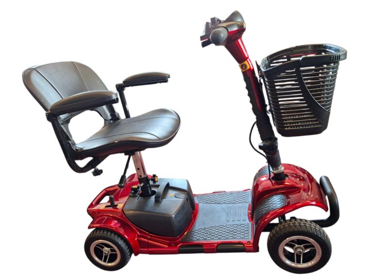Rode compacte scootmobiel, demontabel