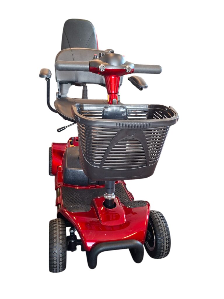 Rode compacte scootmobiel, demontabel