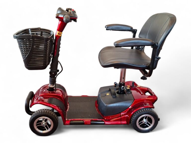 Rode compacte scootmobiel, demontabel
