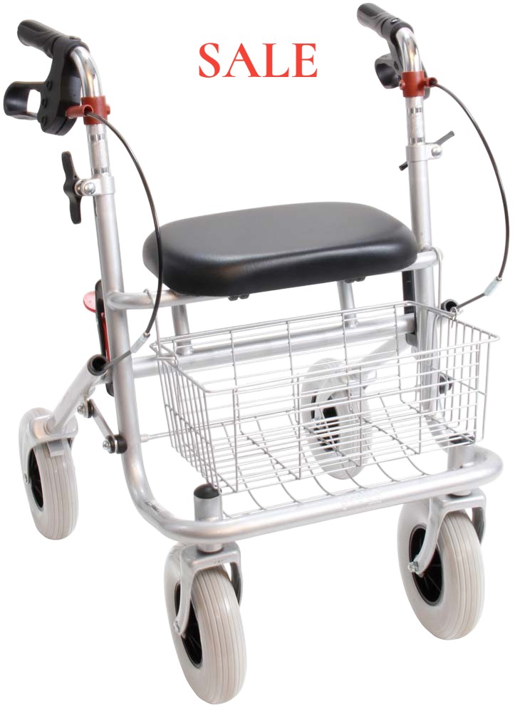 Rolleator voor kleien volwassenen iets verkleurd