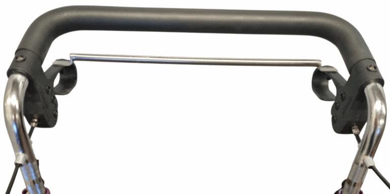 Rollator duwbeugel met stang ond