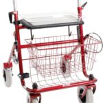 Rode rollator kleur rood