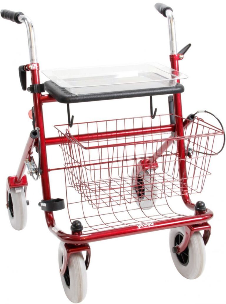 Rode rollator kleur rood