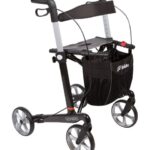 zwarte rollator Gepard met standaard banden