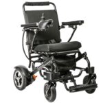 Zwarte Elektrische rolstoel G-Move A1 – opvouwbaar, lichtgewicht aluminium