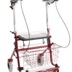 Rode provo rollator met onderarmschalen/steunen eenzijdige rem