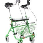 groene provo rollator met onderarmschalen/steunen