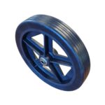 Wiel met massieve PU band lichtgewicht. zwarte velg