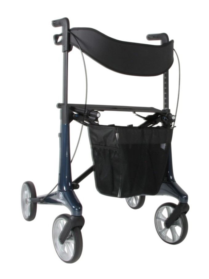 Hera lichtgewicht rollator voorkant kleur blauw