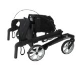 dubbel opgevouwen rollator kleur zwart