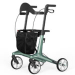 Carbon - lichtgewicht rollator - Dubbel opvouwbaar - kleur groen