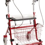rode provo rollator met onderarmschalen/steunen