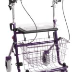 paarse provo rollator met onderarmschalen/steunen