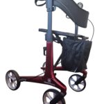 Lichtgewicht ROHERA rollator in de kleur rood