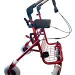 rollator met opklapbare duwbeugel eenzijdige rem rechts