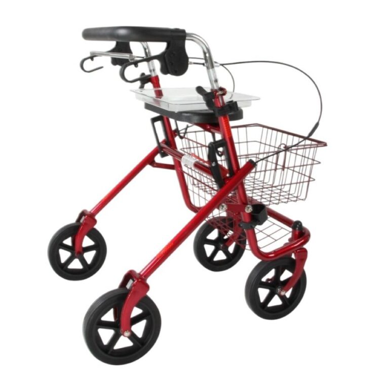 Rode rollator met stang onder