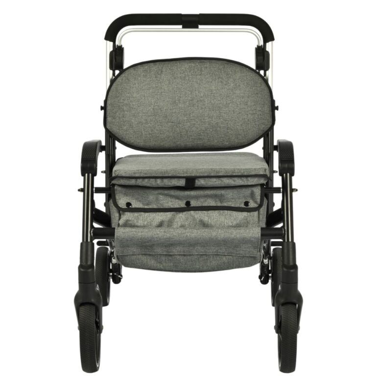 Lichtgewicht rollator met zitting en mand