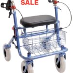 kleine volwassen rollator kleur grijs blauwig