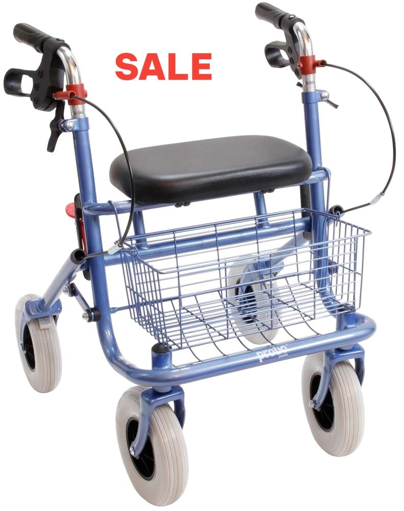 kleine volwassen rollator kleur grijs blauwig