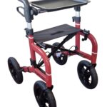 Rode puma air rollator met dienblad en rugband