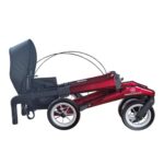 Dubeel opgevouwen hera carbon rollator