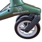 softband Hera carbon rollator met softbanden dubbel opvouwbaar kleur groen