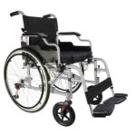 Zelfaangedreven aluminium rolstoel met anti-kantelsysteem 46 cm