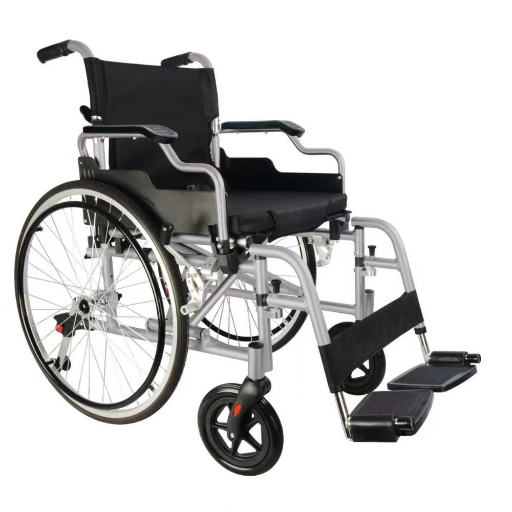 Zelfaangedreven aluminium rolstoel met anti-kantelsysteem 46 cm